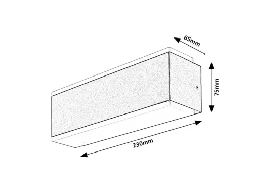 Záhradné svietidlo Rabalux 77114 LED 12W 3000K 230V IP54